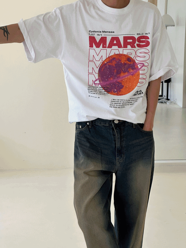 GT. Mars Printing T-shirts